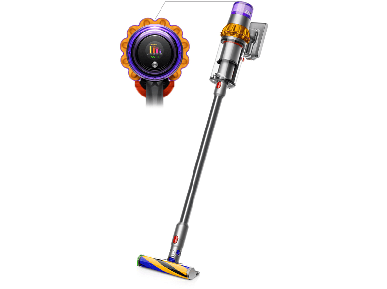 DYSON V15 Detect Absolute (2022) Stielsauger, Akkubetrieb, 660 Watt