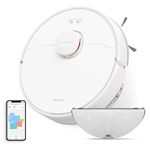Dreame D9 Max Saugroboter mit Wischfunktion, 4000Pa Staubsauger Roboter, LDS-Navigation, 150 min Laufzeit, Karten für mehrere Böden, Ideal für Teppiche, Hartböden und Tierhaare, App