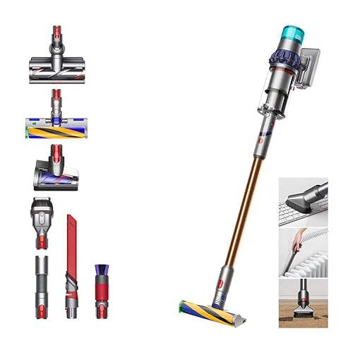 Dyson V15 Detect Absolute, Akkustaubsauger, Silber