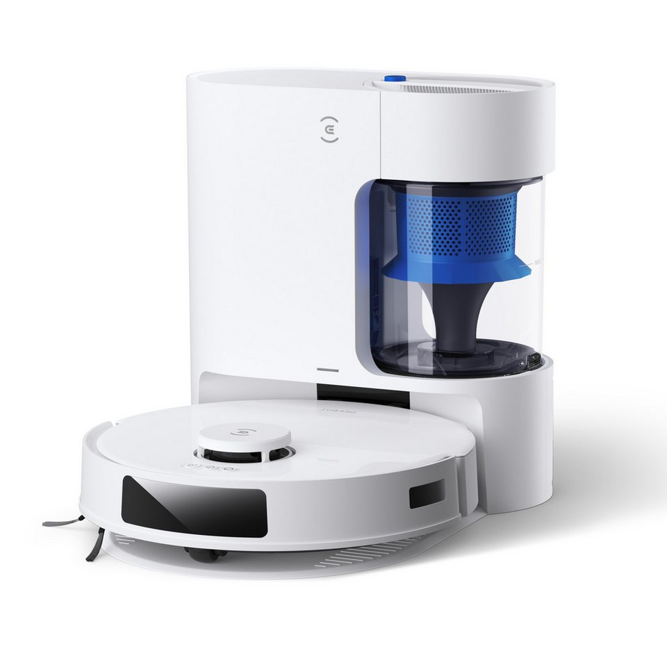 ECOVACS Nass-Trocken-Saugroboter DEEBOT N20 PLUS WHITE, 45,00 W, Ohne Beutel, mit Saug- und Wischfunktion sowie 400 ml Staubbehälter