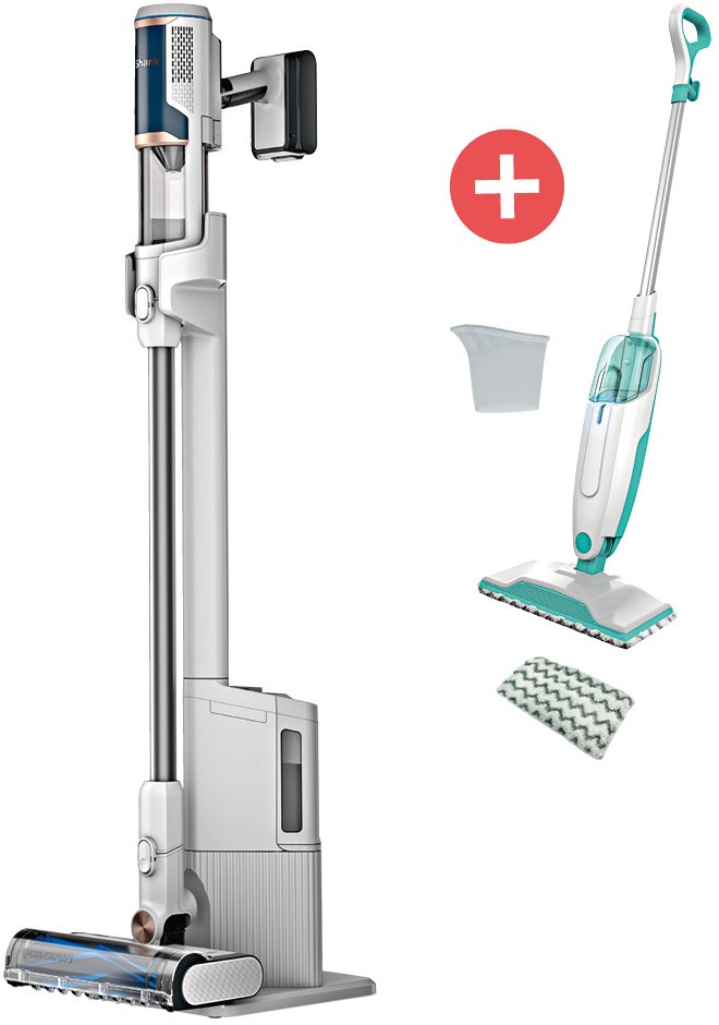 BU3521EU Akkusauger + Dein Geschenk: Shark S1000EU Dampfreiniger